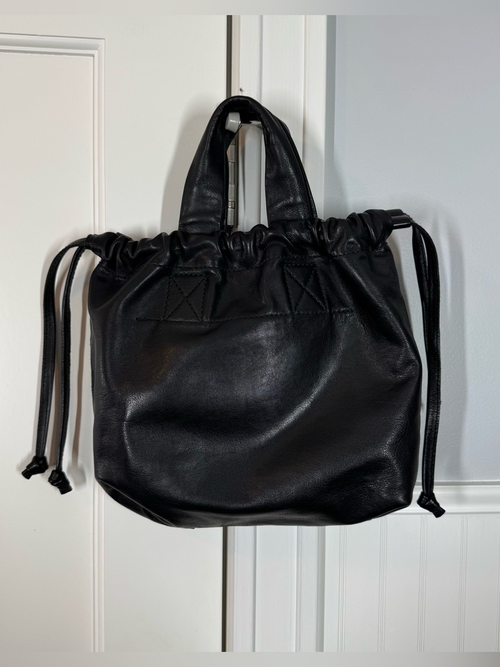Madewell the piazza crossbody in black leather NO STRAP